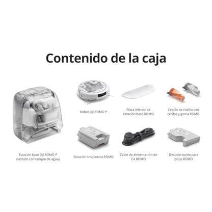 Robot Aspirador y mopa dji Romo P con diseño Transparente, succión de 25 000 Pa, detección a Nivel de dron