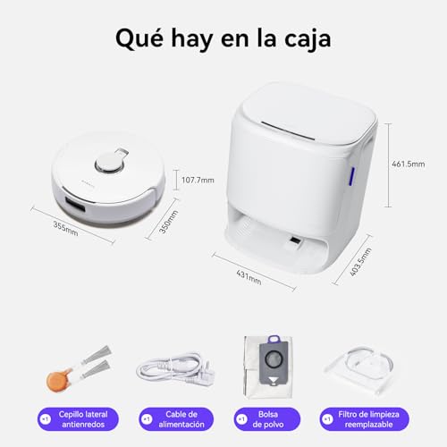 NARWAL Freo X10 Pro Robot Aspirador y Limpiador, 11000Pa, Doble Sistema Anti-Enredos, Paño Más Grande