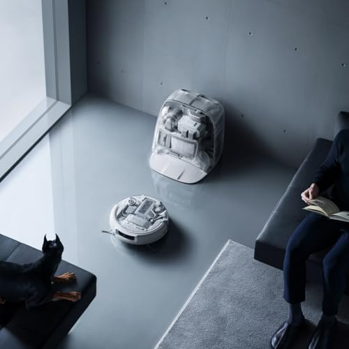 Robot Aspirador y mopa dji Romo P con diseño Transparente, succión de 25 000 Pa, detección a Nivel de dron