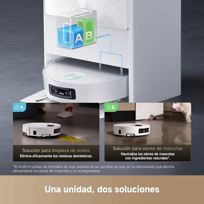 dreame Aqua10 Ultra Track Complete, Robot Aspirador, Friega a 45 °C, Temperatura Constante, Cruza Obstáculos de 6 cm