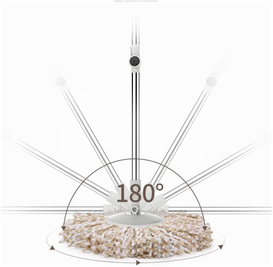 Juego de Cubo y fregona giratoria para el Suelo, Juego de Cubo para fregona giratoria, Cabezales Secos giratorios para el hogar, Cocina y Dormitorio