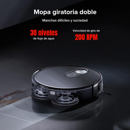 roborock Qrevo Slim Robot Aspirador, 8.2 cm, Navegación pionero Tiempo de Vuelo (ToF) en 3D y StarSight™