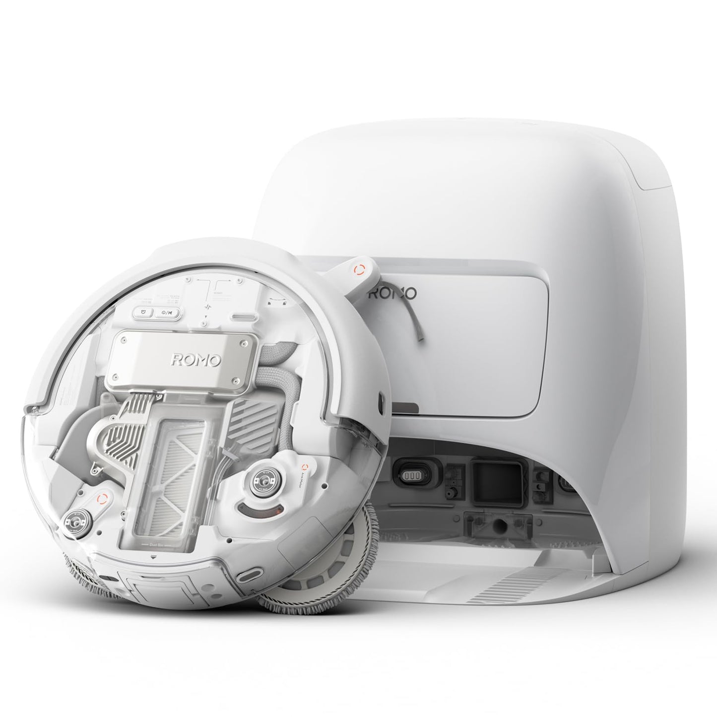 Robot Aspirador y mopa dji Romo A con Robot Transparente, succión de 25 000 Pa, detección a Nivel de dron