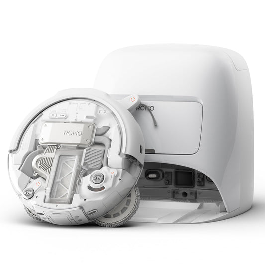 Robot Aspirador y mopa dji Romo A con Robot Transparente, succión de 25 000 Pa, detección a Nivel de dron