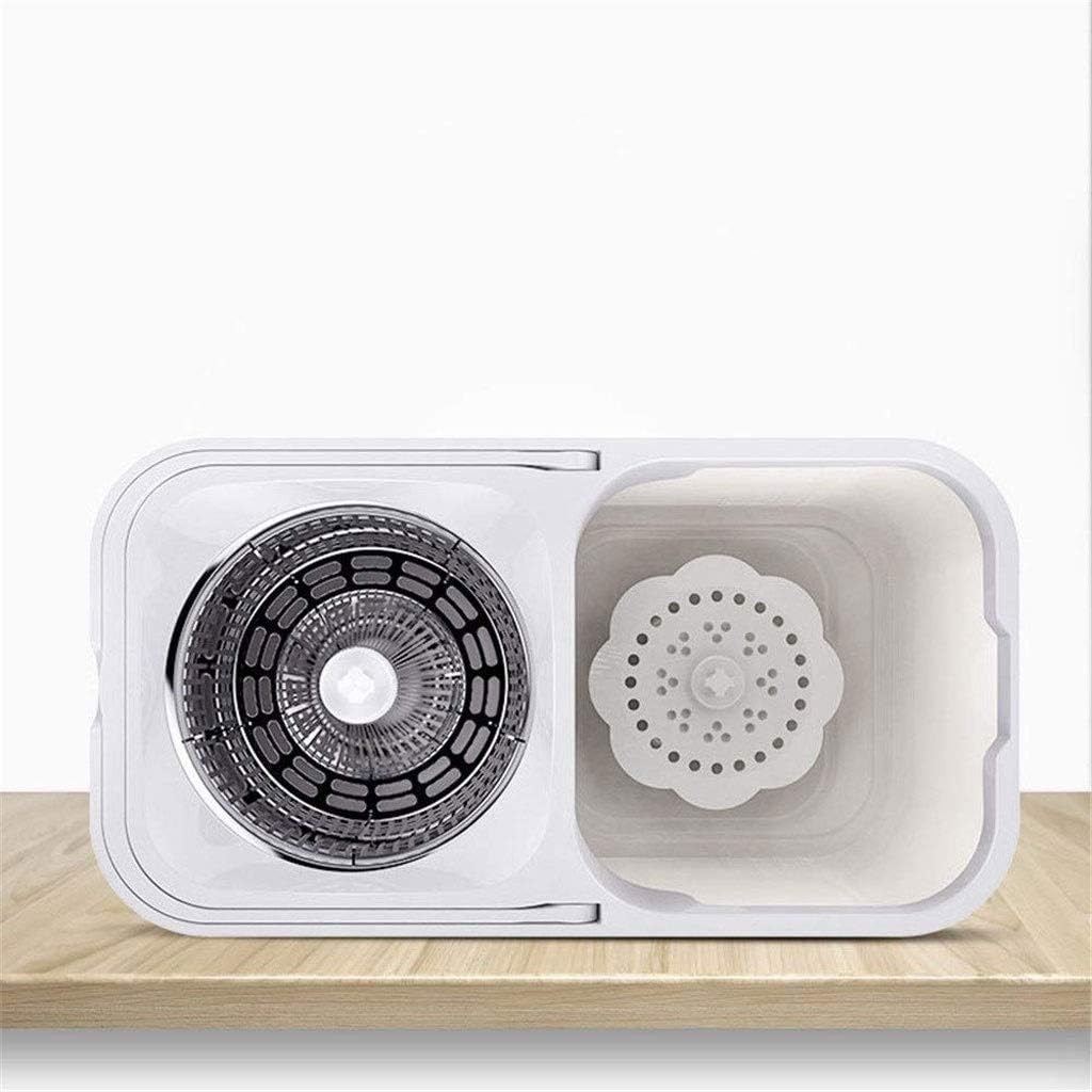 Juego de Cubo y fregona giratoria para el Suelo, Juego de Cubo para fregona giratoria, Cabezales Secos giratorios para el hogar, Cocina y Dormitorio