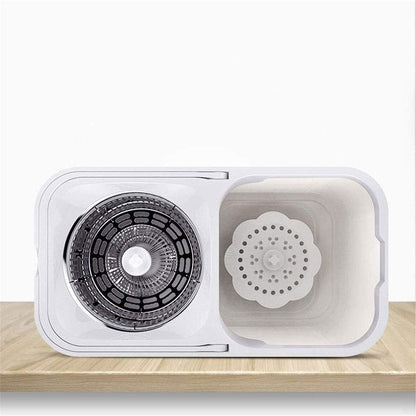 Juego de Cubo y fregona giratoria para el Suelo, Juego de Cubo para fregona giratoria, Cabezales Secos giratorios para el hogar, Cocina y Dormitorio