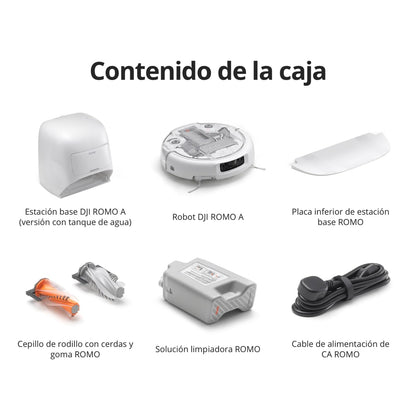 Robot Aspirador y mopa dji Romo A con Robot Transparente, succión de 25 000 Pa, detección a Nivel de dron