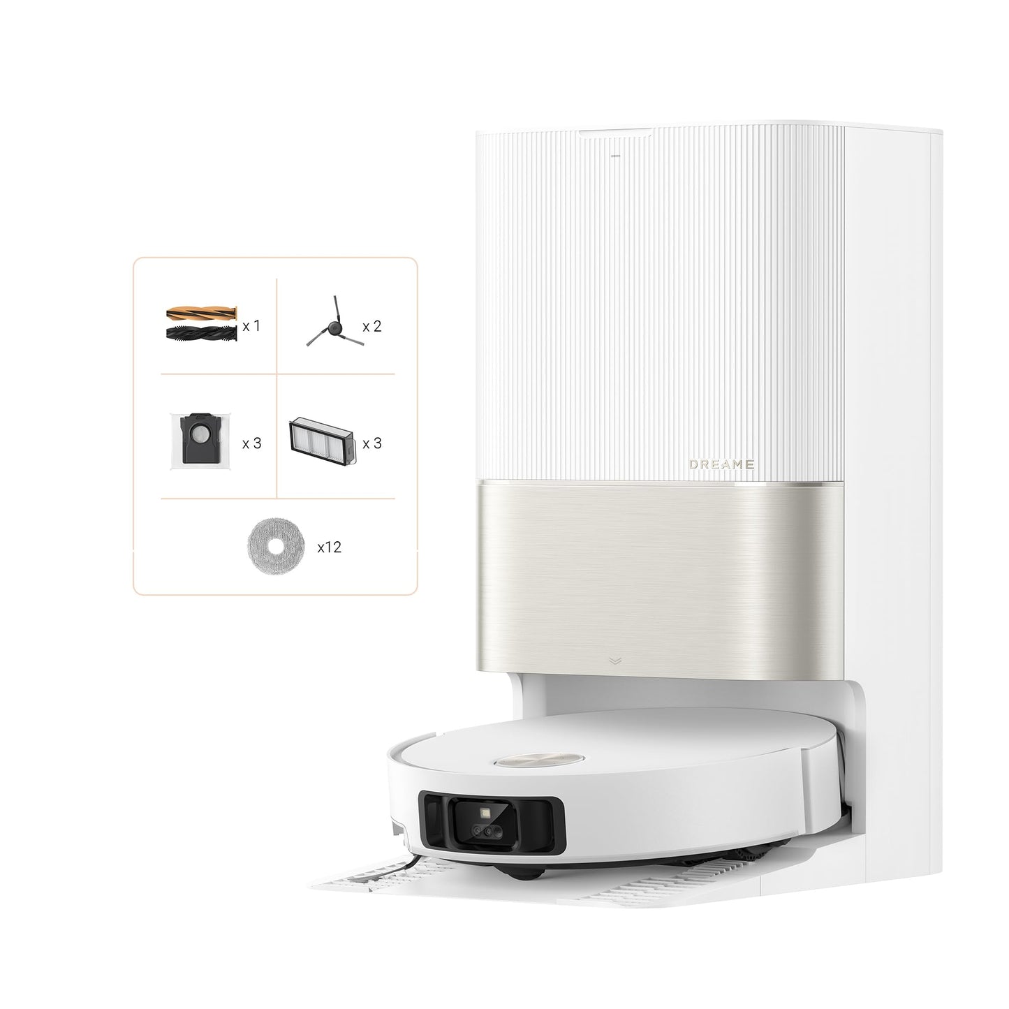 dreame X50 Ultra Complete Robot Aspirador y Fregasuelos, 20000Pa Succión, Overcoming Obstacles hasta 6 CM, Control de Radar Elevado y Bajado