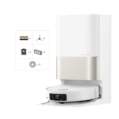 dreame X50 Ultra Complete Robot Aspirador y Fregasuelos, 20000Pa Succión, Overcoming Obstacles hasta 6 CM, Control de Radar Elevado y Bajado