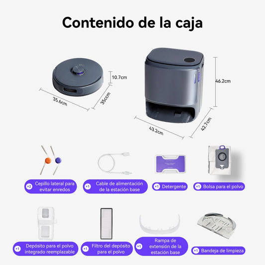 NARWAL Freo Z10 Ultra Robot Aspirador con Potencia De Aspiración 18000 Pa, Extensión Dinámica De Mopa, Sistema Anti-Enredos Y Limpieza