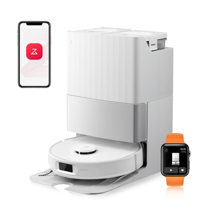 roborock Qrevo Edge S5A Robot Aspirador y Fregasuelos 18.500 Pa, Sin Enredos, FlexiArm Cepillo Lateral y Mopa