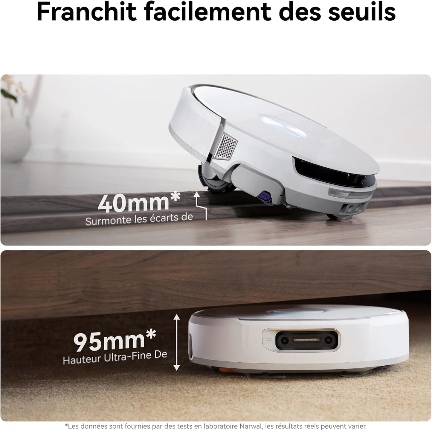 NARWAL Flow Robot Aspirador y Fregasuelos Todo en Uno, Sistema FlowWash de Autolimpieza, 22.000Pa de Succión