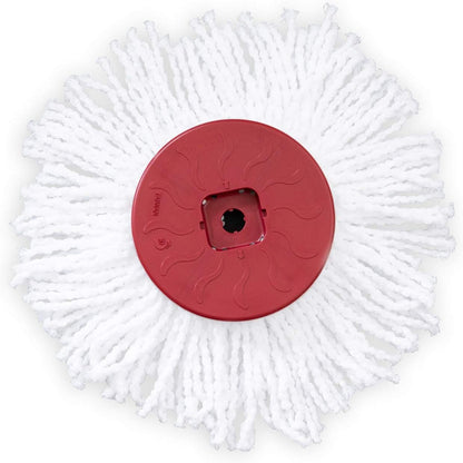 Fuller Brush Sistema de Cubo de fregona giratoria, fácil de escurrir, Giro de 360°, Limpieza de Suelos sin Rayas, 2 Cabezales de fregona de Microfibra, además de jabón de Aceite de Doble Resistencia