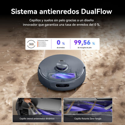 NARWAL Freo Z10 Ultra Robot Aspirador con Potencia De Aspiración 18000 Pa, Extensión Dinámica De Mopa, Sistema Anti-Enredos Y Limpieza