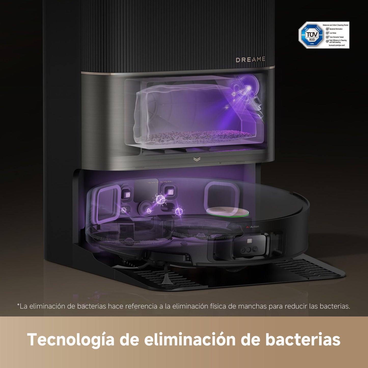 DREAME X50 Ultra Complete Robot Aspirador y Fregasuelos, Succión 20.000Pa, Overcoming Obstacles hasta 6 cm