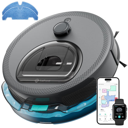 LEFANT M330 Pro Robot Aspirador y Fregasuelos con Mapeo 3 en 1, Navegación dToF, 5000Pa, Diámetro 28cm, Evitación de Obstáculos PSD 190°