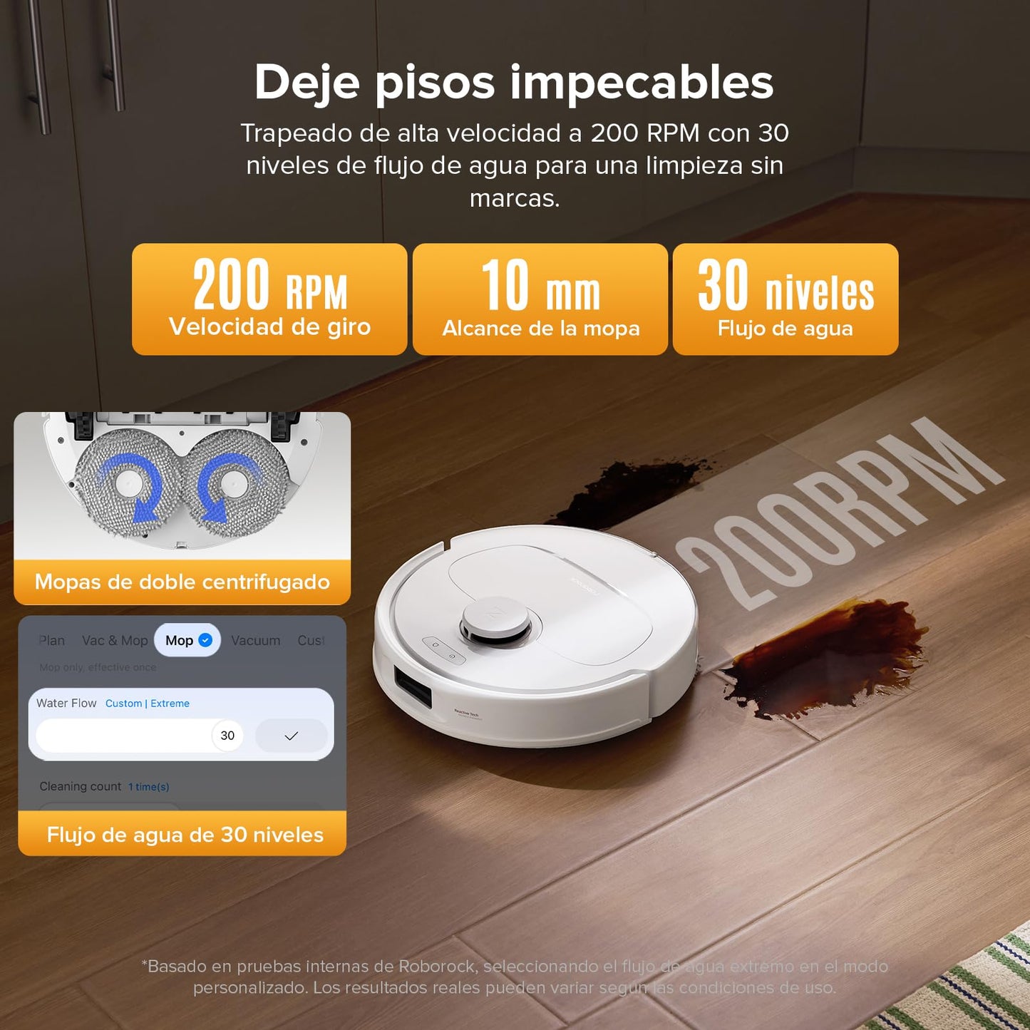 roborock QV 35S Set Robot Aspirador, Succión HyperForce de 10000 Pa con Base Multifuncional, Cepillos Dobles Antienredos