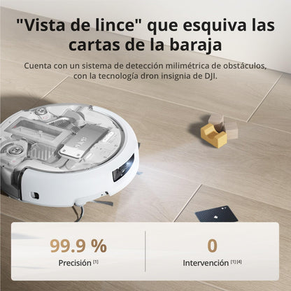 Robot Aspirador y mopa dji Romo A con Robot Transparente, succión de 25 000 Pa, detección a Nivel de dron