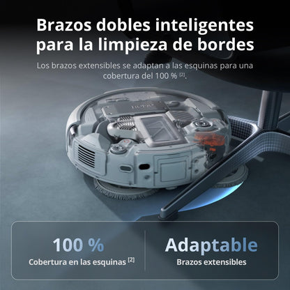 Robot Aspirador y mopa dji Romo P con diseño Transparente, succión de 25 000 Pa, detección a Nivel de dron