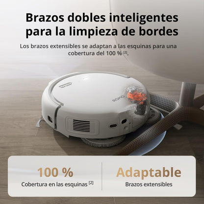 Robot Aspirador y mopa dji Romo S con succión de 25 000 Pa, detección a Nivel de dron, Brazos robóticos Dobles