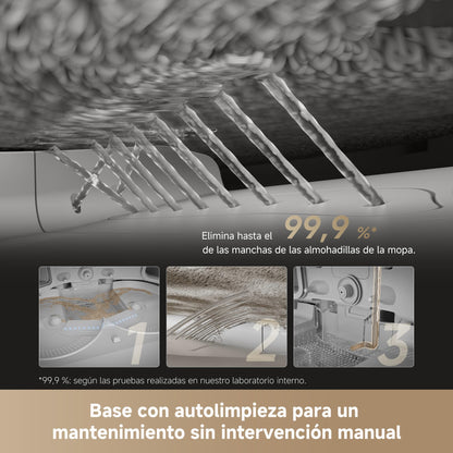 DREAME L50 Pro Ultra Robot Aspirador y Fregasuelos, 19500 Pa, Autolimpieza de la Mopa, Detección de Obstáculos Inteligente