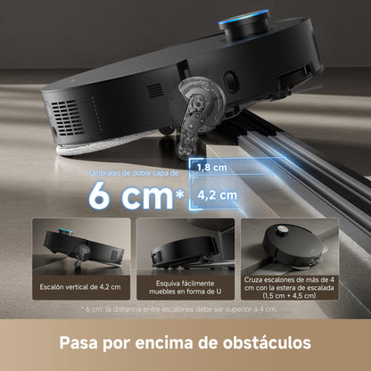 DREAME X50 Ultra Complete Robot Aspirador y Fregasuelos, Succión 20.000Pa, Overcoming Obstacles hasta 6 cm