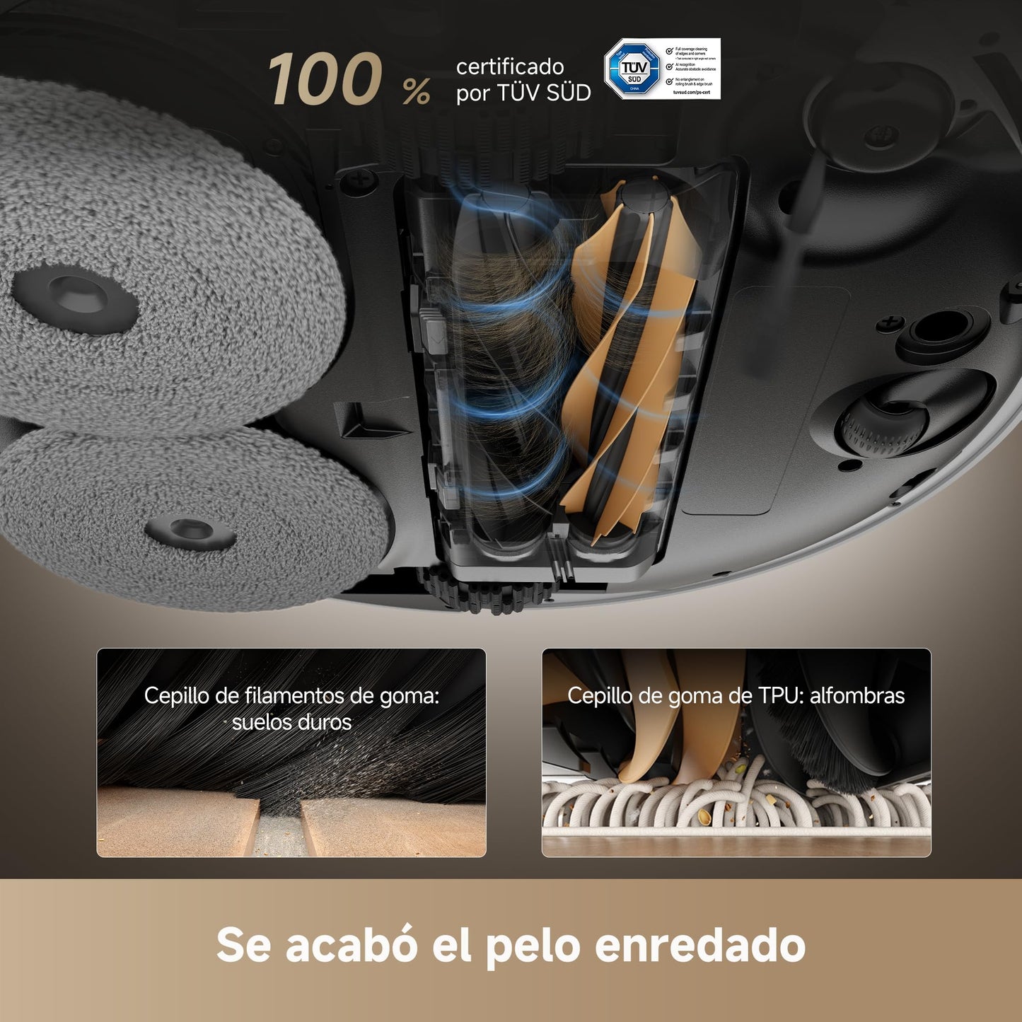 dreame X50 Ultra Complete Robot Aspirador y Fregasuelos, 20000Pa Succión, Overcoming Obstacles hasta 6 CM, Control de Radar Elevado y Bajado