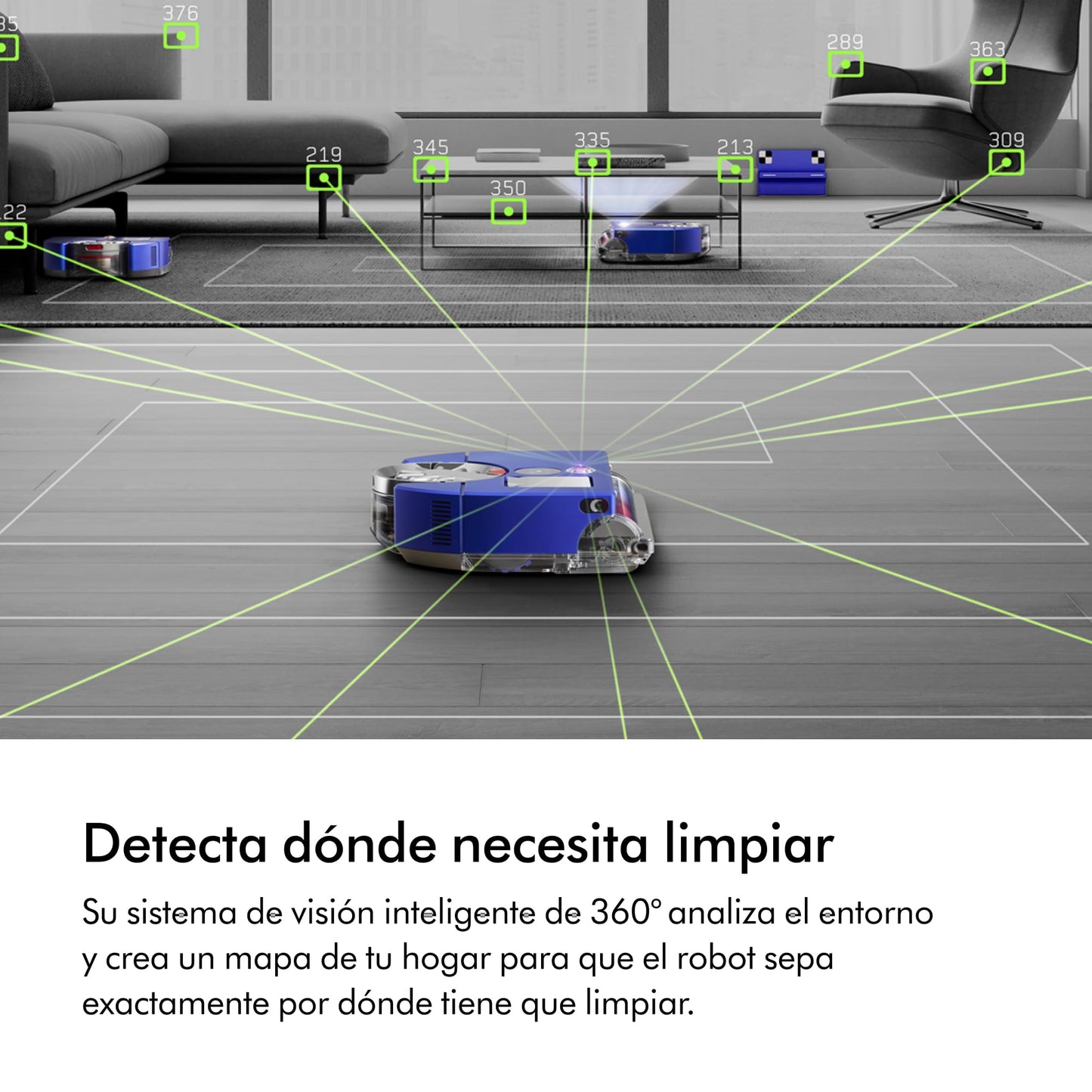 Dyson 360 Vis Nav Robot Vacuum Cleaner (Blue/Nickel)