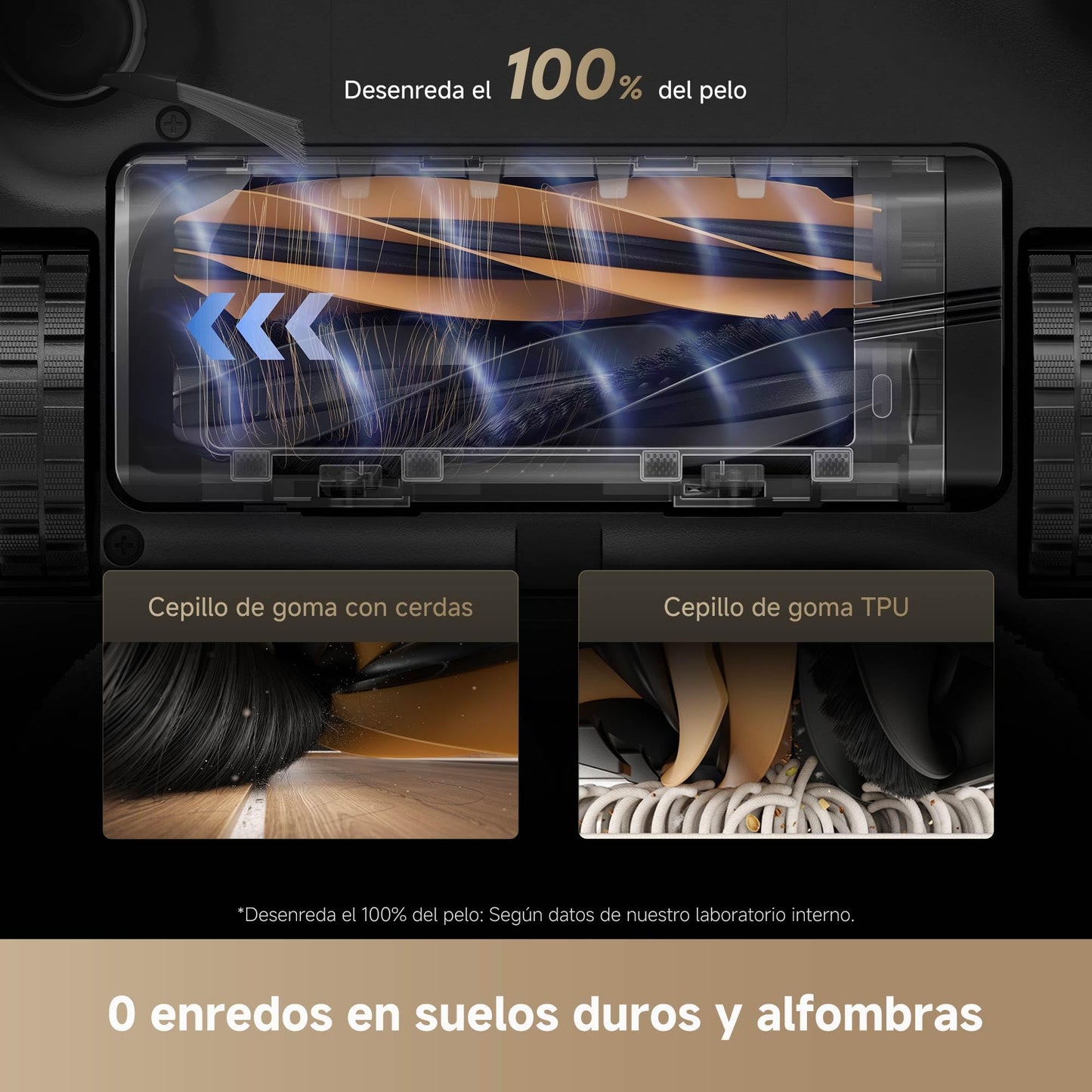 dreame Aqua10 Ultra Track Complete, Robot Aspirador, Friega a 45 °C, Temperatura Constante, Cruza Obstáculos de 6 cm